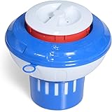 Milliard Chlorine Floater with Pop Red Empty Gauge, Floating Chlorinator Dispenser