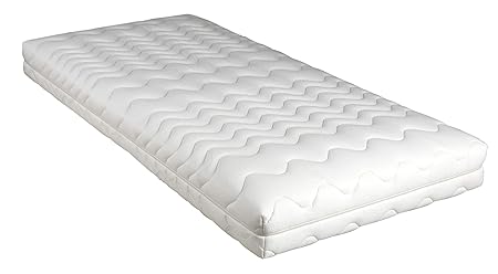 M.K.F. Florence Premium 7 Zonen Tonnen-Taschenfederkernmatratze 90x200 cm in H3. Tonnentaschenfederkern Matratze, Klimafaser,