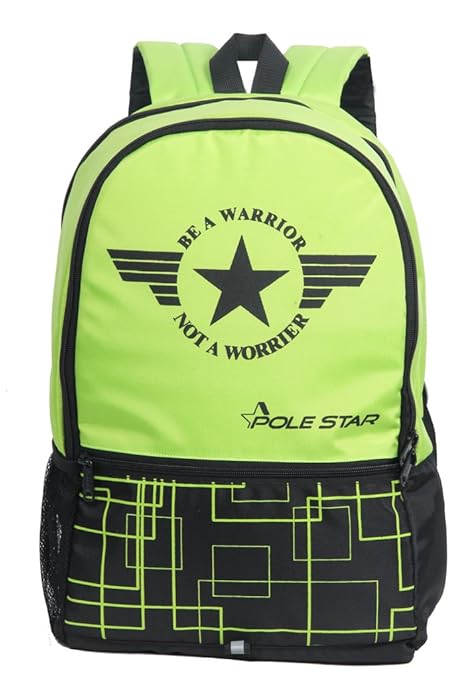 POLE STAR HERO 32 Lt Green Black Casual Backpack I bagpack
