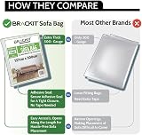 brackit Sofa Storage Bag Heavy Duty Plastic Cover for 3-Seater Sofa 300x137cm view 2