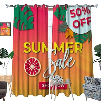 Amazon Com Longbuyer Curtains For Living Room Raster Of Banner