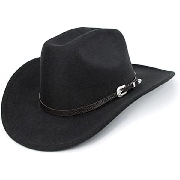 Foeran Classic Western Suede Cowboy Hat for Men display picture 3