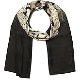 AllSaints womens Flow Large Hair Scarf, Silk Accessory Snake Print Pattern, Lightweight Fabric