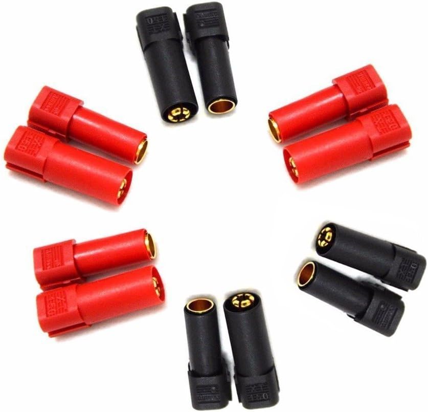 FLY RC 6Pairs Amass XT150 6mm Banana Connector Male and Female Gold Plated Max.60A Continuous/130A Peak Current for Lipo Battery ESC PDB RC Motor (XT150) - Image 3