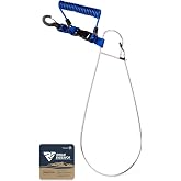 Rogue Endeavor&reg; Fish Stringer Clip, Large, Stainless Construction, Quick Release 36&rdquo; Steel Core Lanyard, Designed for Spearfishing, Kayak Fishing &amp; Scuba Diving and All Fish Types