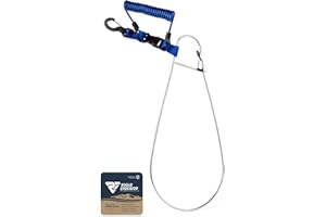 Rogue Endeavor® Fish Stringer Clip, Large, Stainless Construction, Quick Release 36” Steel Core Lanyard, Designed for Spearfishing, Kayak Fishing & Scuba Diving and All Fish Types