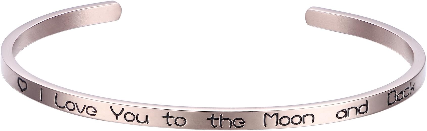 Shally 'I Love You to the Moon and Back' Cuff Bangle Gifts for Her, Sweetheart, Wife, Mom & Daughter