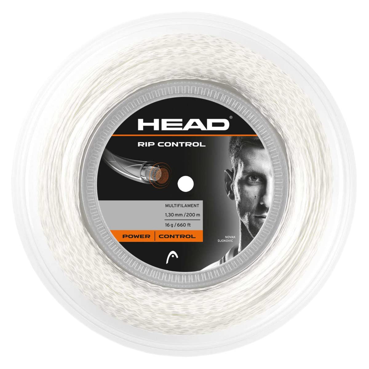 HEAD Unisex Rip Control Reel Racquet String-Multi-Colour/White, Size 16 — image 1