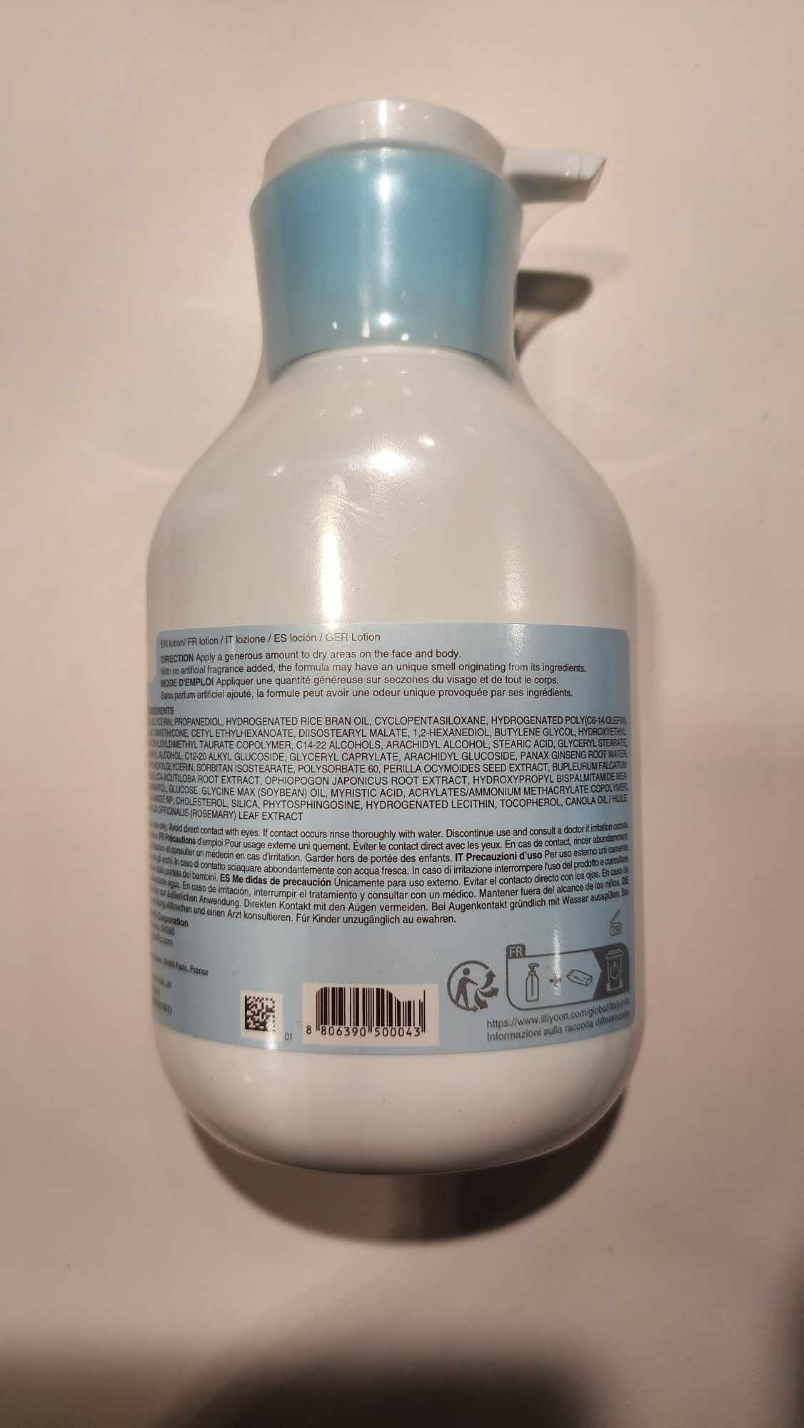 Illiyoon Ceramide Ato Lotion | Lightweight Moisturizer for Dry & Sensitive Skin, Barrier Repair for Face & Body, Mild for Babies, Vegan Certified, Korean Skin Care, 11.83 fl.oz.