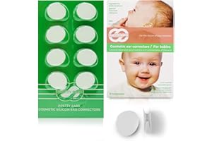 Pretty Ears Cosmetic Ear Correctors for Babies (4 Pairs) – Transparent Silicone Ear Tape for Prominent Ears, Prevent and Corr