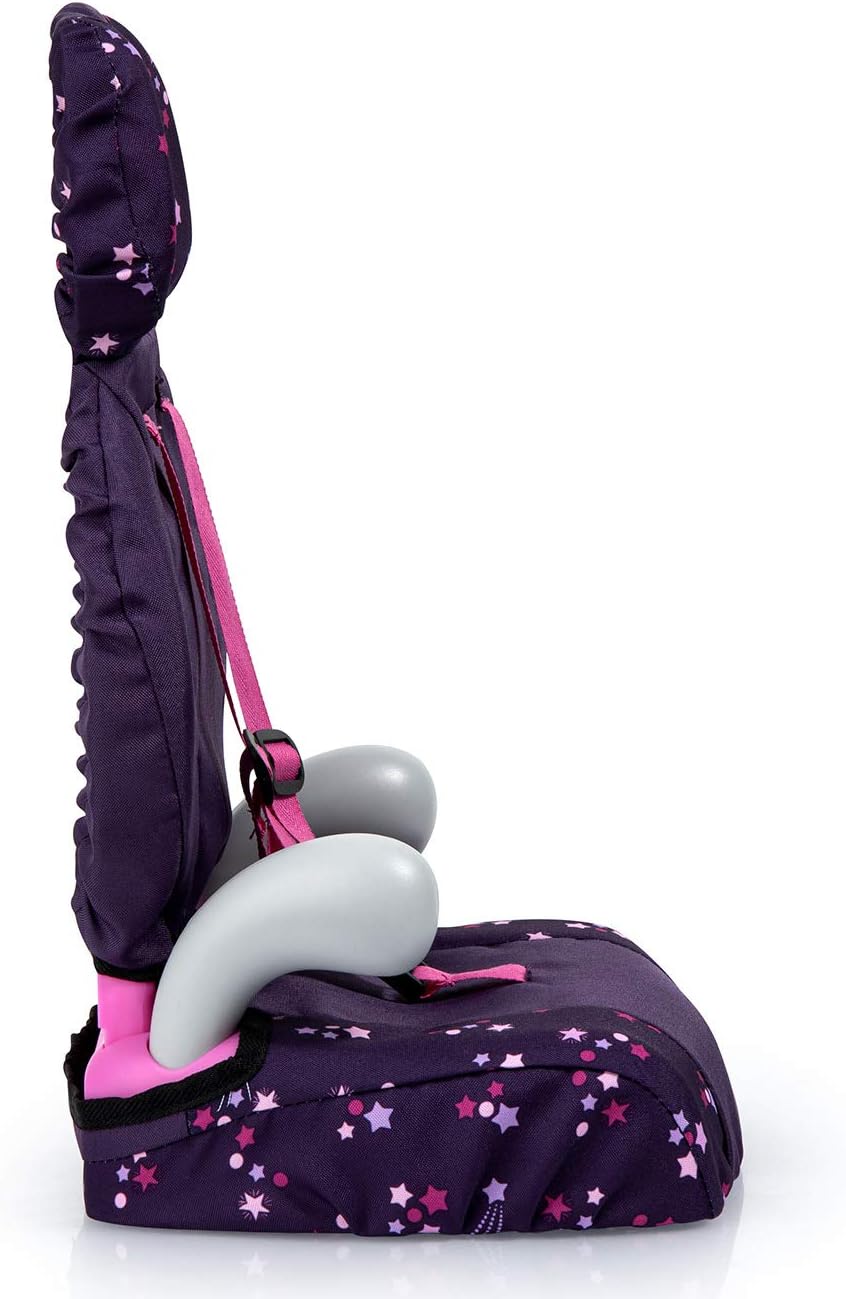 Doll's car, booster seat, doll accessories, Purple, With Fairy and Pattern, 25 x 21 x 40 cm - Image 3