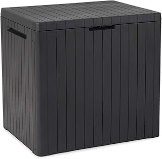 Keter City Box, Holzoptik, dunkelgrau