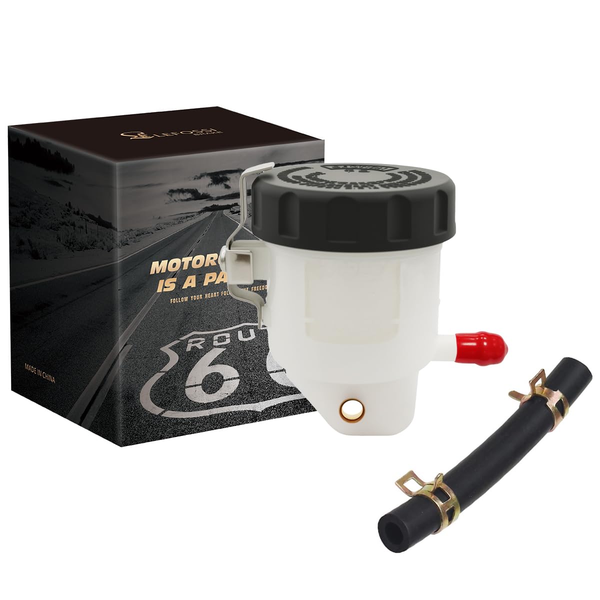 LE LEFOSSI Universal Motorcycle Front Brake Master Cylinder Brake Pump Tank Oil Cup Fluid Bottle Reservoir For Kawasaki NINJA636/1000 ZX-6R ZX6R ZX-10R ZX10R ZX-14R Z1000SX