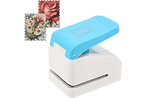 Postage Stamp Embossing Puncher, 1.1X0.9 inch Rectangular Stamp Punch, Portable Stamp Hole Punch Tool, Paper Punch Score Tool