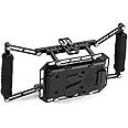 Proaim Director's Cage for Camera Monitors. Cage Fits to LCD Monitors from 4" to 7". Secure Support, Comfortable Handheld Shooting with Soft Grip Handle. with Battery Mounting Option (P-DMC)