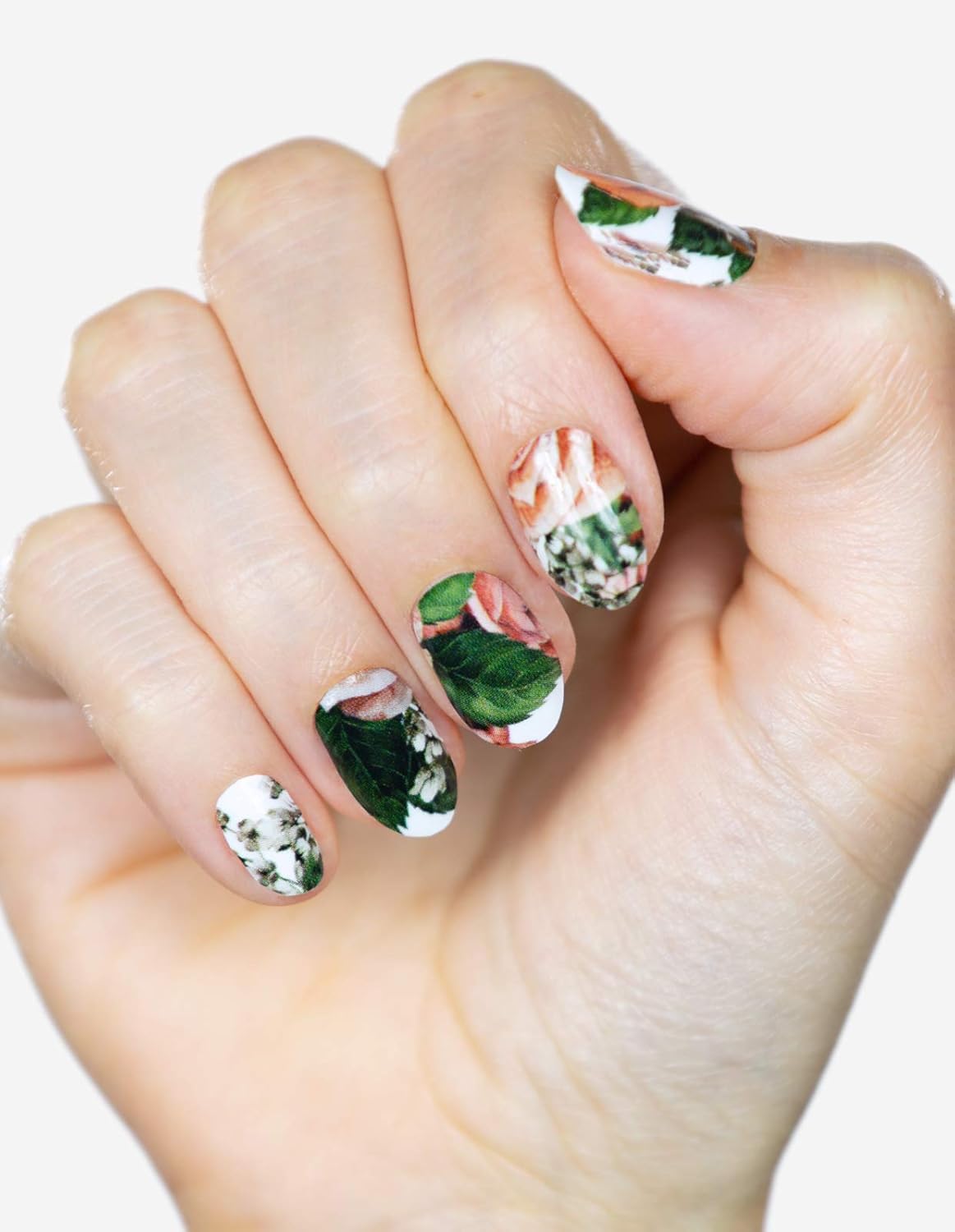 Miss Sophie S Nagelfolien Secret Garden Nail Wraps 20 Ultra Dunne Selbstklebende Langanhaltende Nagelfolien Amazon De Beauty