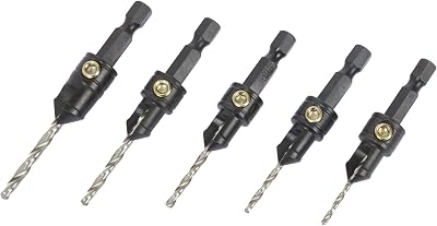 Trend Snappy Countersink Drill Set 5pc No4-No12 Gauge Quick Release Pilot Holes
