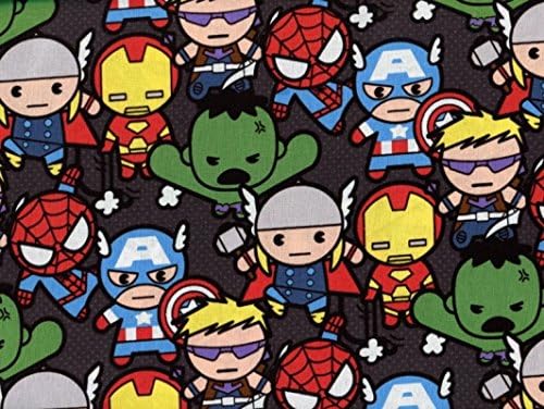 Kawaii Packed Characters - 100% Cotton, 44" Wide by The Yard