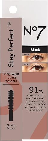 No7 Stay Perfect Mascara Black 7ml - Long Lasting Volume & Definition view 5