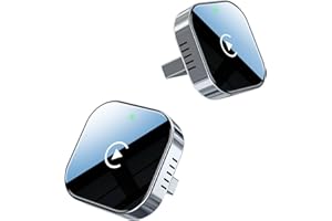 Teeran Wireless CarPlay Adapter Upgrade Wired CarPlay to Wireless, Mini Cube Design for Cars with Built-in Wired Apple CarPlay Plug and Play Easy Use Fast Stable Connection Car Play for iPhone