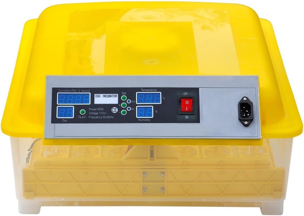 ColorMax Incubator Fully Automatic Digital 48 Eggs Poultry Chicken Candler Hatcher Supply