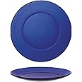 Duralex® LYS Saphire Glass Plate 9.25 inch, Set of 6 Glass Plates | Microwave & Dishwasher Safe | for Dinning & Gifting| Ultra Scratch Resistant Tempered Glass, Navy Blue