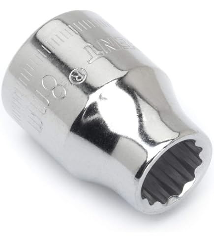 トランプ 8個 3/8 Sq. Dr. Z-series Metric Semi-Deep 6 point Chrome Socket