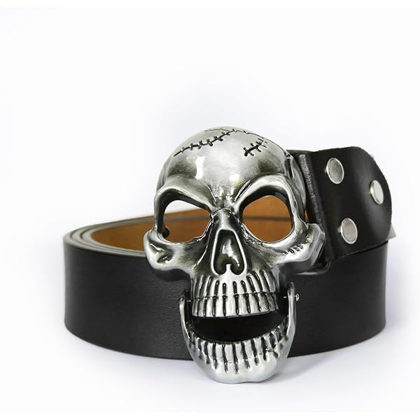 Skull and Cross Bone Pirate Halloween Costume Belt Multi  display picture 1