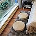 Eshow Japanese Straw Cushion Tatami Floor Cushion Japanese Style Handcratfed Wicker Mat Futon Flat Meditation Cushion Zabuton Japanese Floor Pillow Eco-friendly and Breathable