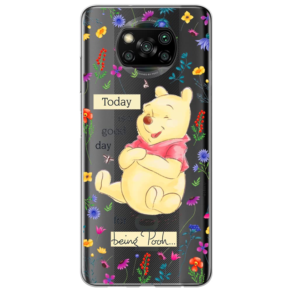 ERT GROUP mobile phone case for Xiaomi POCOPHONE X3 original and officially Licensed Disney pattern Winnie the Pooh and friends 029 adapted to the shape of the mobile phone, partially transparent