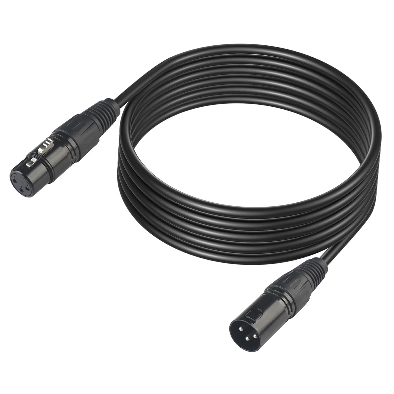 jindaaudio DMX Cable 3m, 10ft XLR Cables for Stage Light or Microphone, 3 Pin DMX Cables With Male to Female Connector.