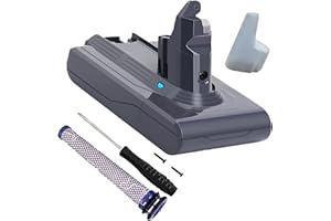 BDREER 21.6V 4.0Ah V6 Battery Replacement for Dyson DC62 DC59 DC58 SV03 SV04 SV09 V6 Animal Motorhead V6 Slim V6 Absolute V6 Fluffy Vacuum Battery