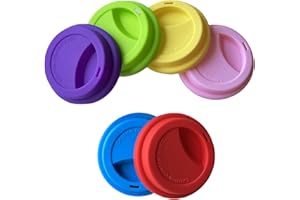 NumRealm Silicone Cup Covers, Reusable Silicone Lids for Mugs Cups Flexible Mug Covers Hot Cup Lids for Coffee - Multicolor 1