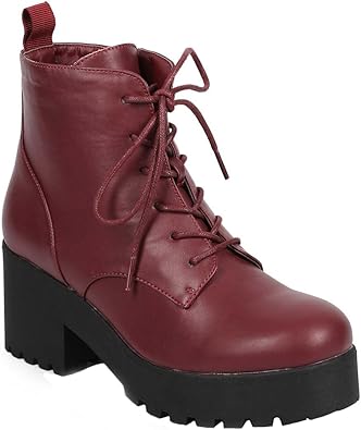 amazon burgundy boots
