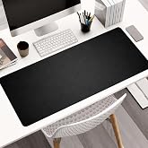 Large Desk Mat 47" x 23" &ndash; Premium PVC Leather Desk Pad, Non-Slip Office &amp; Home Workspace Mat, Water-Resistant Writing Surface, Large Desk Protector for Laptop, Keyboard &amp; Mouse (Black)