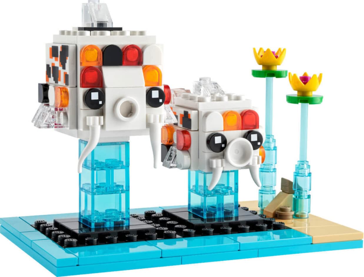 Photo 1 of LEGO BrickHeadz Pets Dogs, Cats, Fish, Birds or Hamsters (Choose Pet) (Koi Fish 40545)