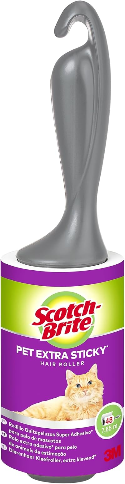 Scotch-Brite Pet Extra Sticky Lint Roller 48 Sheets Pet Hair Removal