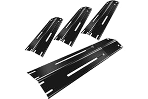 Paayox Adjustable Grill Heat Plates Shield 11.75-21 inch for Charbroil Grill Replacement Parts, Dyna Glo Grill Replacement Parts, 4 Pcs BBQ Grill Accessories for Backyard Nexgrill Flavorizer Bar