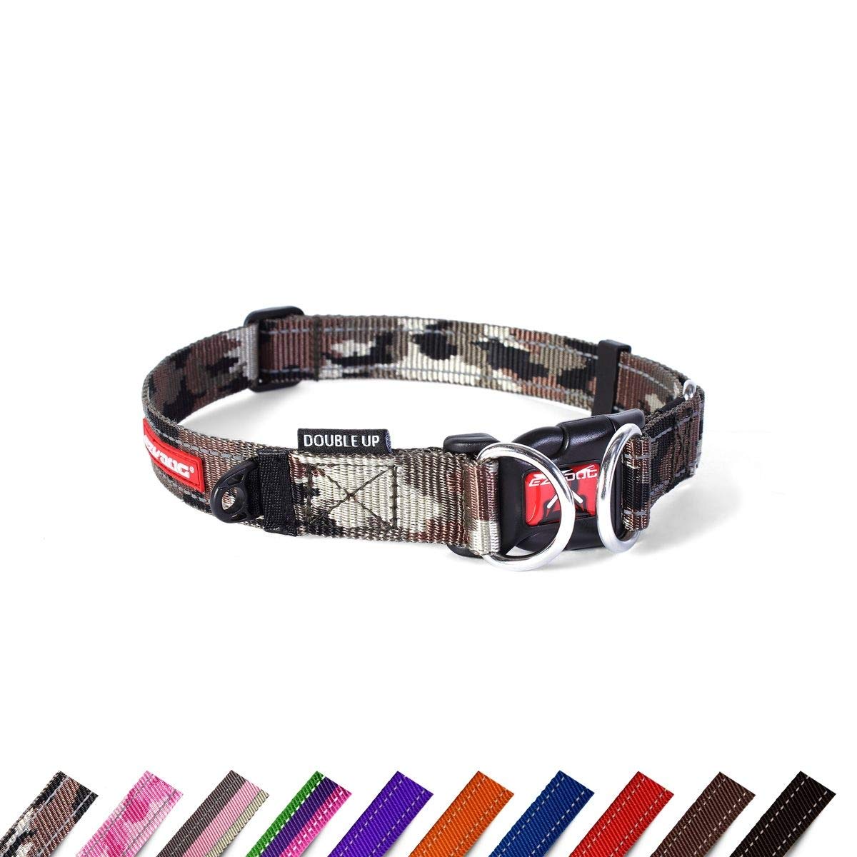 EZYDOG Double Up Dog Collar | Dog Collar Small, Medium, Large Dogs, Reflective Dog Collar, Supreme Comfort, Soft Neoprene Material, Strong Nylon Webbing (Small, Camo) — image 1