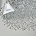 MOPRETTY 5000Pcs Ultra Mini 1.2mm Diamond Shining Diy Rhinestones Crystal Rhinestones Need Glue Phone & Nail Art Decoration Clear + 1 FREE Triangle Plate