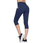 Fengbay High Waist Yoga Pants, Pocket Yoga Pants Tummy Control Workout Running 4 Way Stretch Yoga Leggings