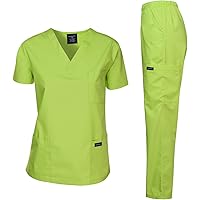Dagacci Scrubs Medical Uniform Women and Man Scrubs Set Medical Scrubs Top and Pants