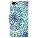 iPhone 5s Case, UrSpeedtekLive iPhone SE Wallet Case, Premium PU Leather Funny Case Flip Cover with Card Slots & Stand For iPhone 5/5S/SE, Mandala Flower Pattern