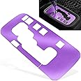 Trim Gear Frame Cover Gear Shift Box Cover for Jeep Wrangler 2012-2018 JK JKU Sport Sahara Freedom Rubicon Unlimited Gear Shift Panel Cover Trim Interior Decoration Accessories Aluminum (Purple)