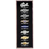 Open Road Brands Chevrolet Logo Evolution Vertical Wood Wall Decor | Large Chevrolet Wall Art for Man Cave or Garage