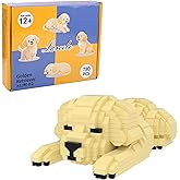 Larcele Micro Building Blocks Set, DIY Mini Building Toy Bricks for Age Over 12 Years, 780 Pieces KLJM-02 (Golden Retriever 2)