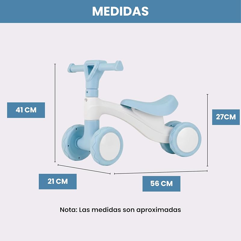 , Triciclo Bebé 1 Ano | Monte Leve | Primeira bicicleta de equilíbrio para bebés | Bicicleta sem Barcos de Equilíbrio | Toy Boy 1-2 Anos Ideal como Presente (Azul) — foto 3 de 8