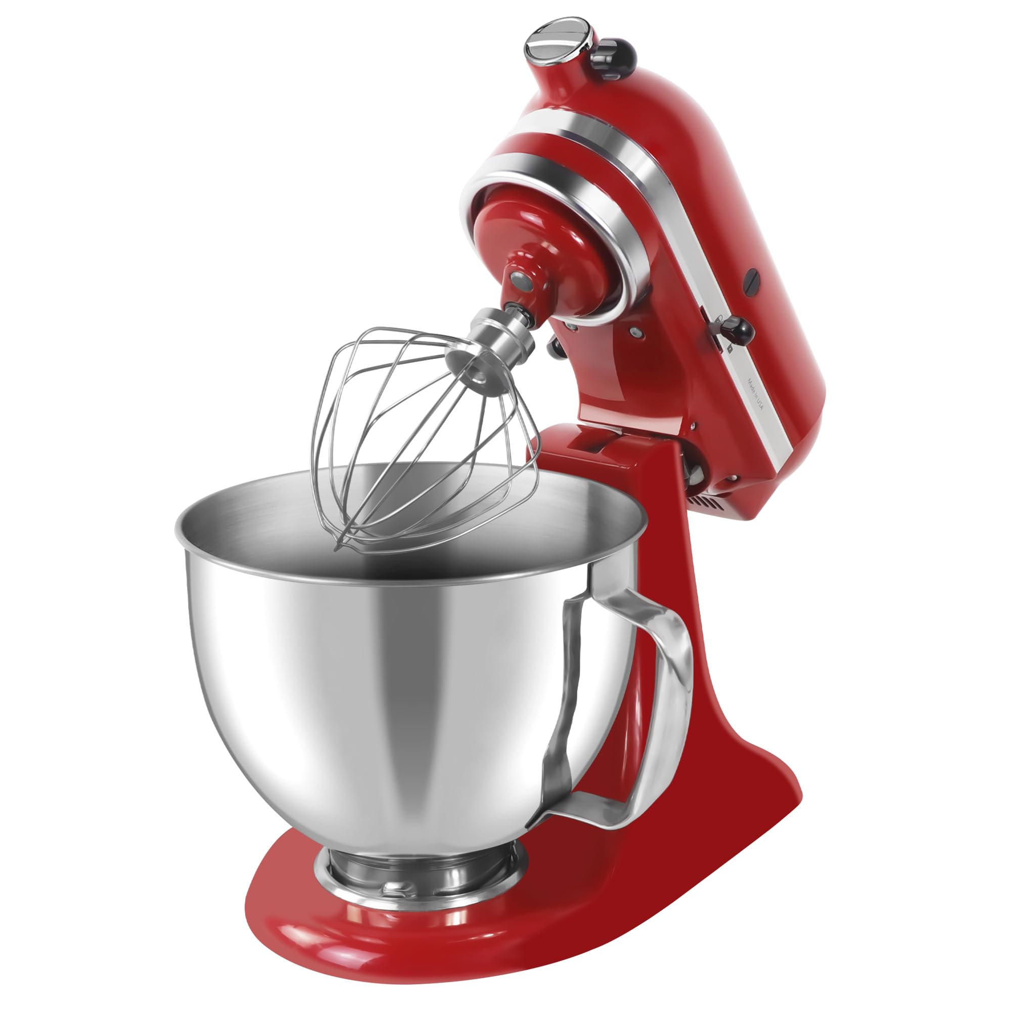 Stainless Steel Mixing Bowl for KitchenAid 4.5-5 Quart Tilt-Head Mixers, Stand Mixer Accessories, Replacement 5 QT Mixing Bowl with Handle