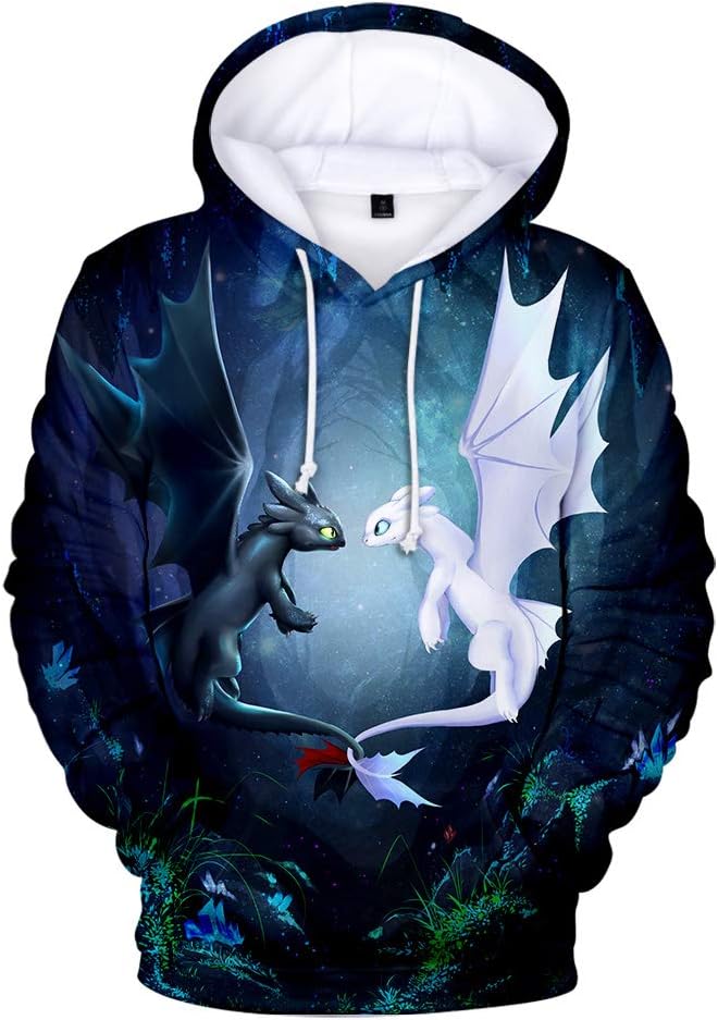 How to Train Your Dragon Hoodie Hiccup Night Fury Toothless Pullover Sweatshirt