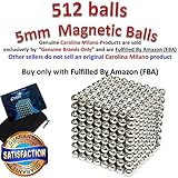 512 Pieces Large 5mm Magnetic Balls Building Blocks Sculpture Magnets Educational Game Office Magnet Toy Intelligence Development Stress Relief Imagination Gift Family (Set of 216pcs x2 + 80 Balls)